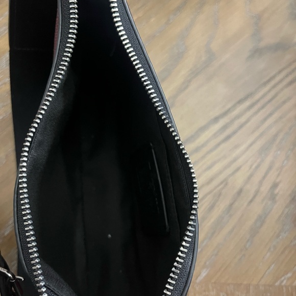 Coach Jess Baguette Buffalo Plaid Red and Black Checkered Crossbody Bag. - Picture 7 of 7